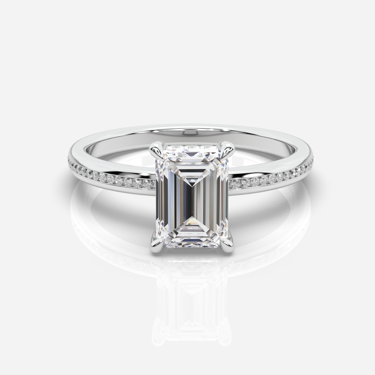 Mia Hidden Halo Emerald